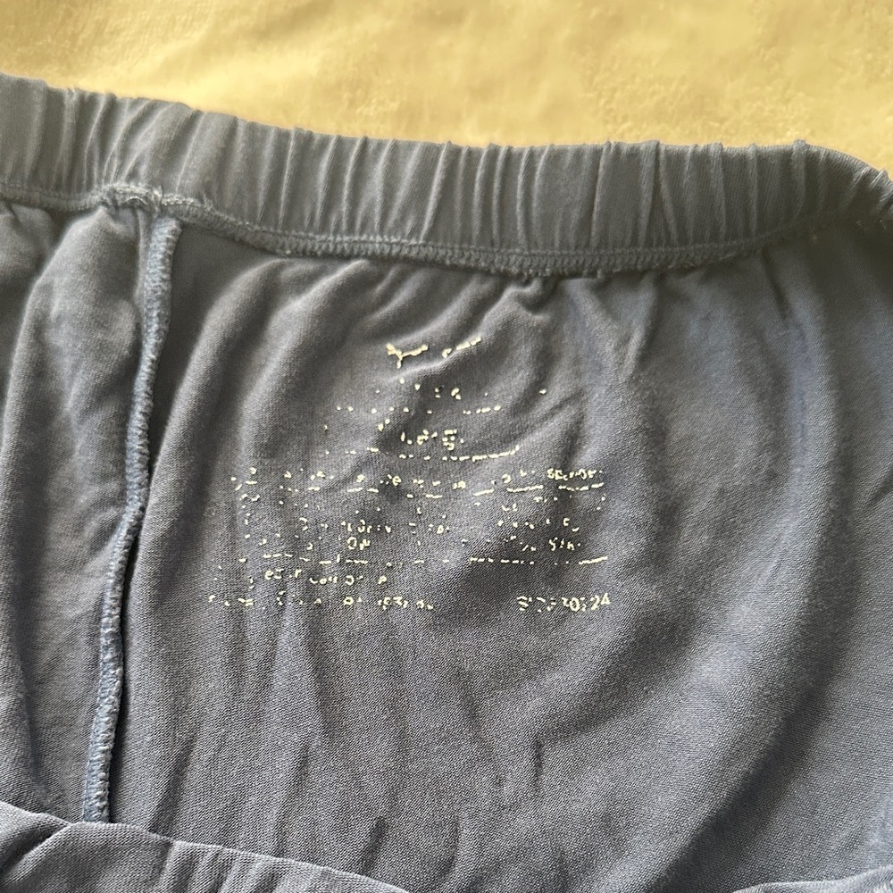 Little Sleepies Blue Button Down Pajama Shirt and Shorts - Picture 7 of 12